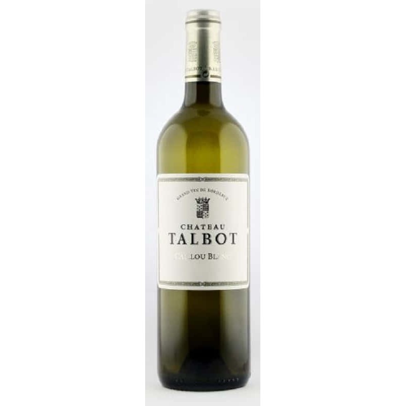 "CAILLOU BLANC DE CHATEAU TALBOT" 2023 BORDEAUX AOC BLANC 75 CL CRD - CAISSE BOIS DE 6 BT - French Wine 75cl